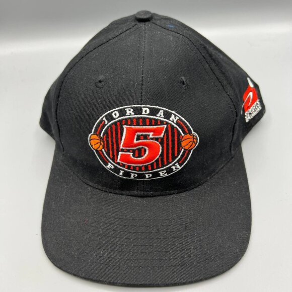 Chicago Bulls Jordan Pippen 5 Hat Men Black Sports Specialties Snap Back Cap New